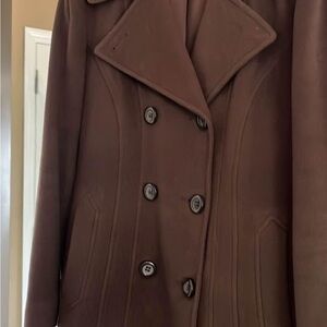Sonoma women’s winter pea coat—brown,medium